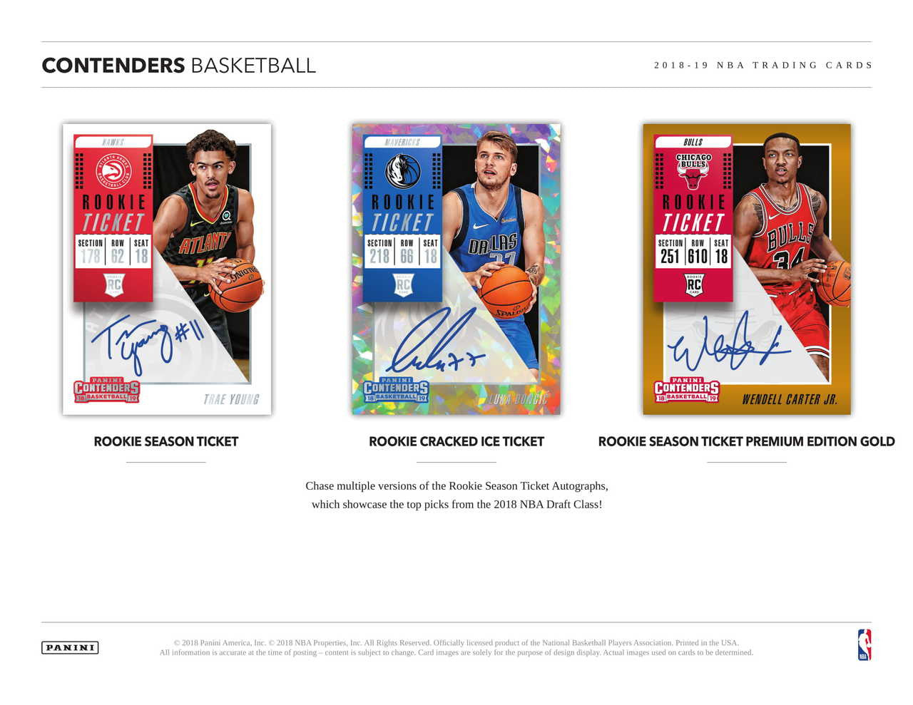 2018/19 Panini Contenders Basketball Fat Pack