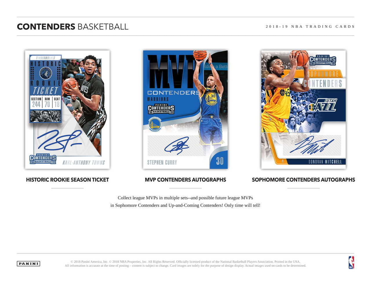 2018/19 Panini Contenders Basketball Fat Pack