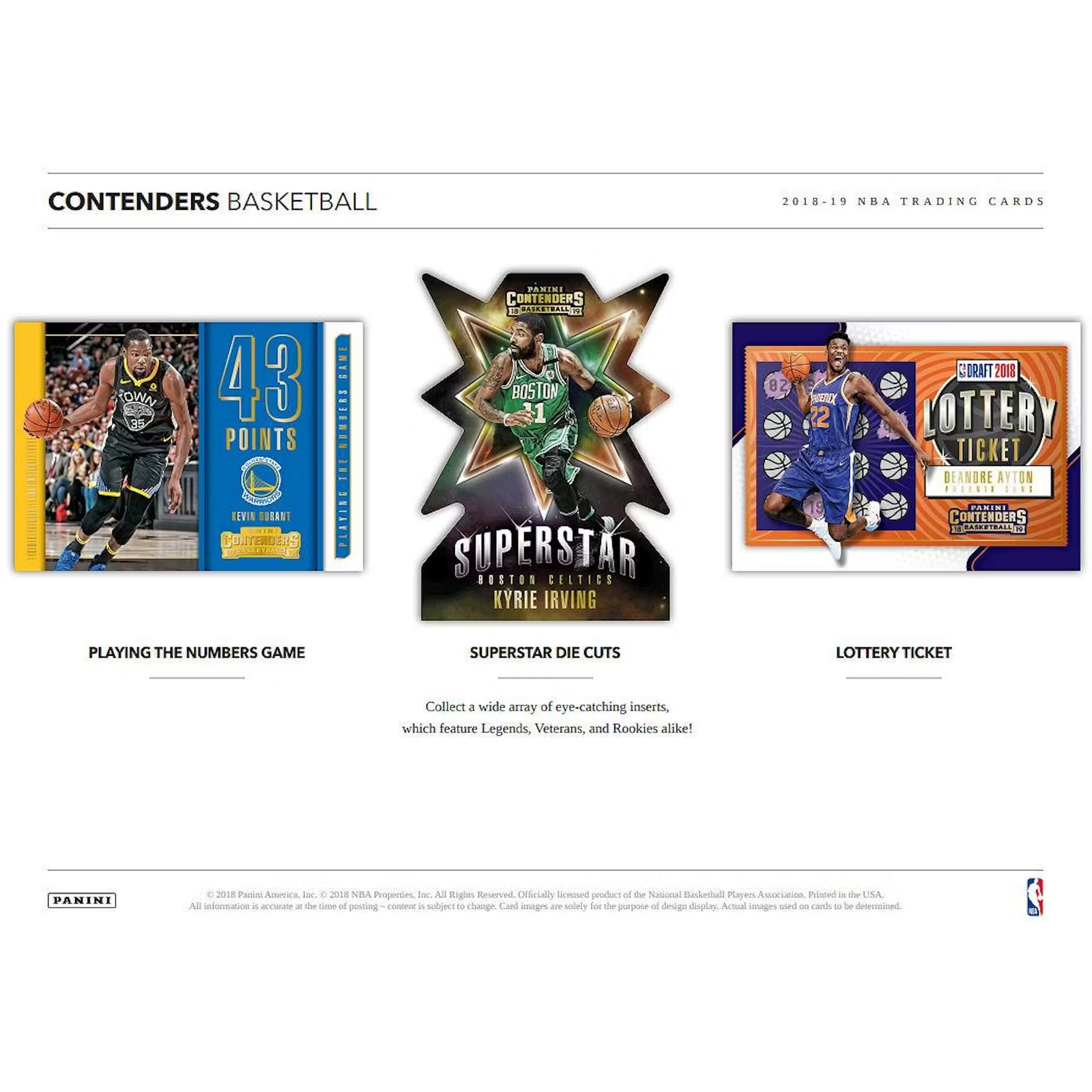 2018/19 Panini Contenders Basketball Fat Pack