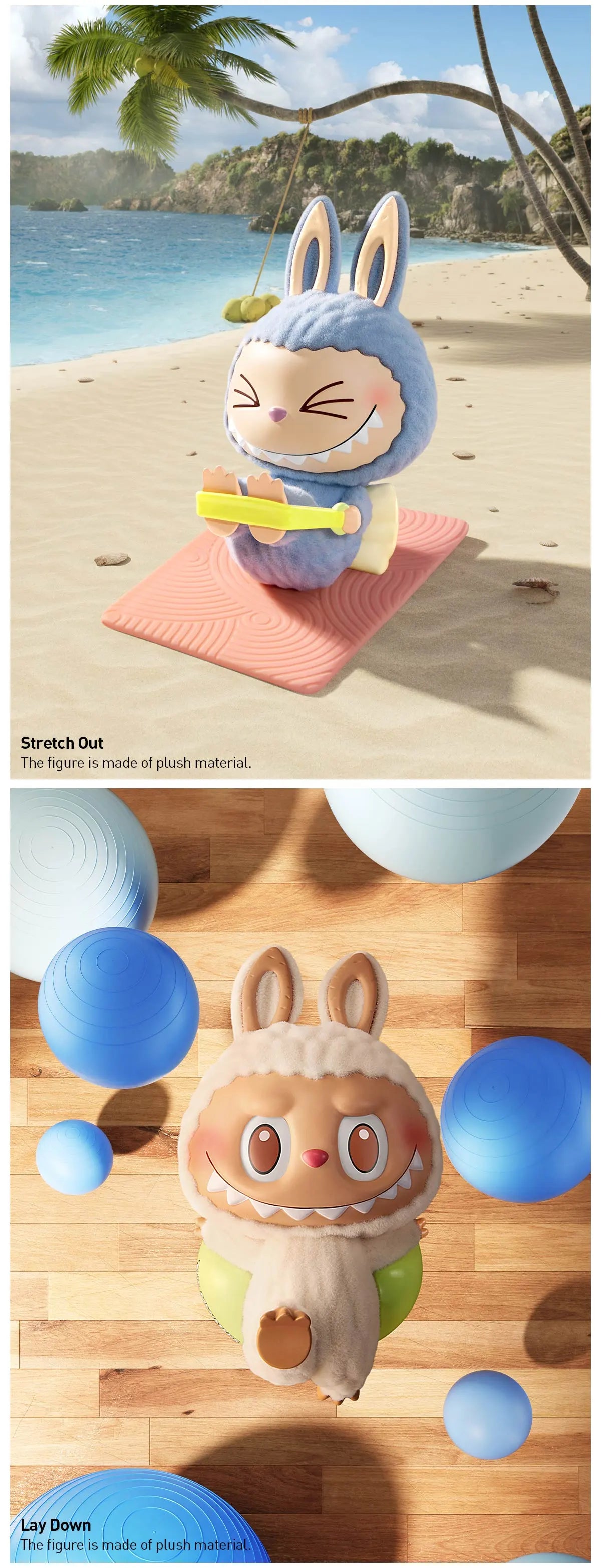 Pop Mart THE MONSTERS Lazy Yoga Series Figures