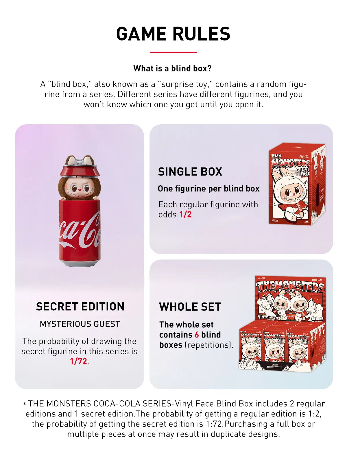 Pop Mart LABUBU THE MONSTERS COCA-COLA SERIES-Vinyl Face Blind Box
