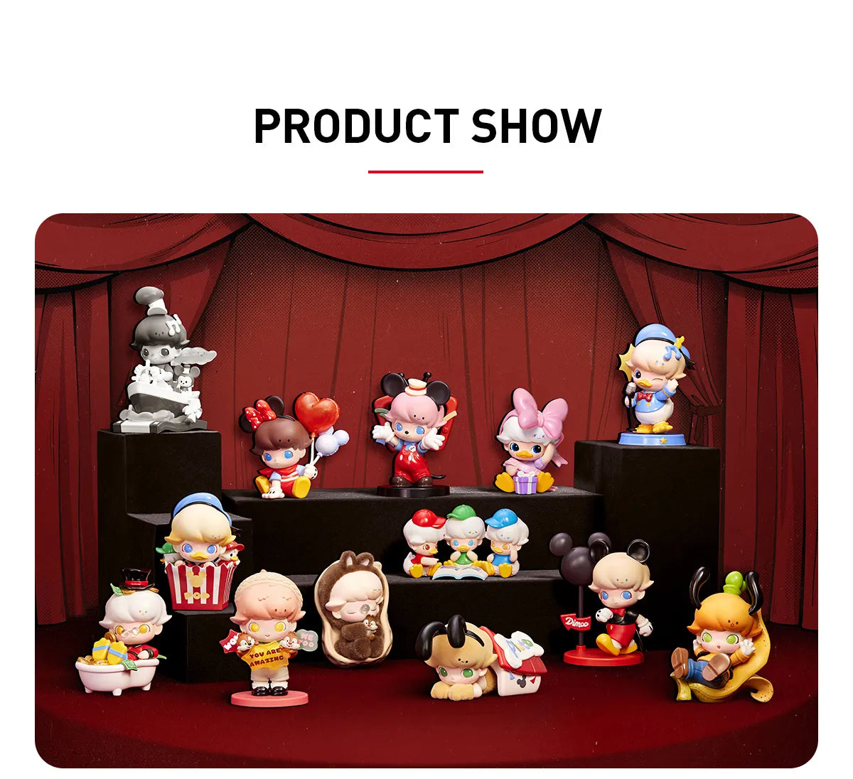 Pop Mart- DIMOO WORLD × DISNEY Series Figures