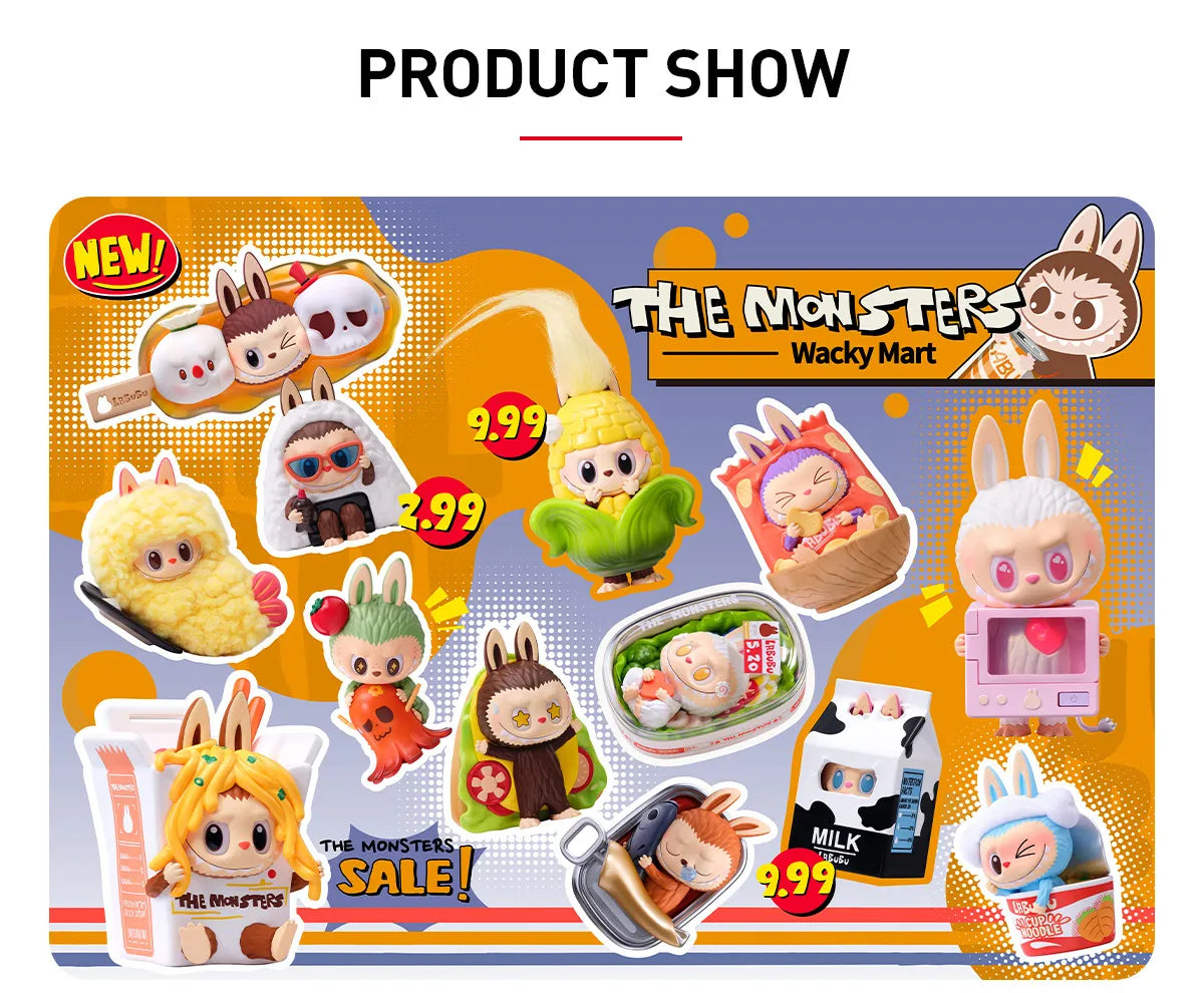 Pop Mart LABUBU THE MONSTERS Wacky Mart Series Figures
