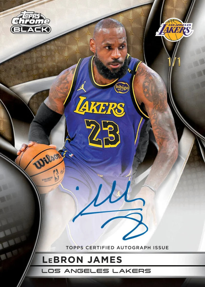 2025-26 Topps Chrome Black Basketball – Hobby Box