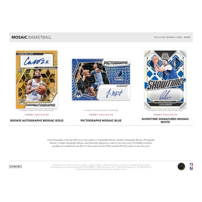 Panini Mosaic Basketball 23/24 Blaster - Shaks collectibles 