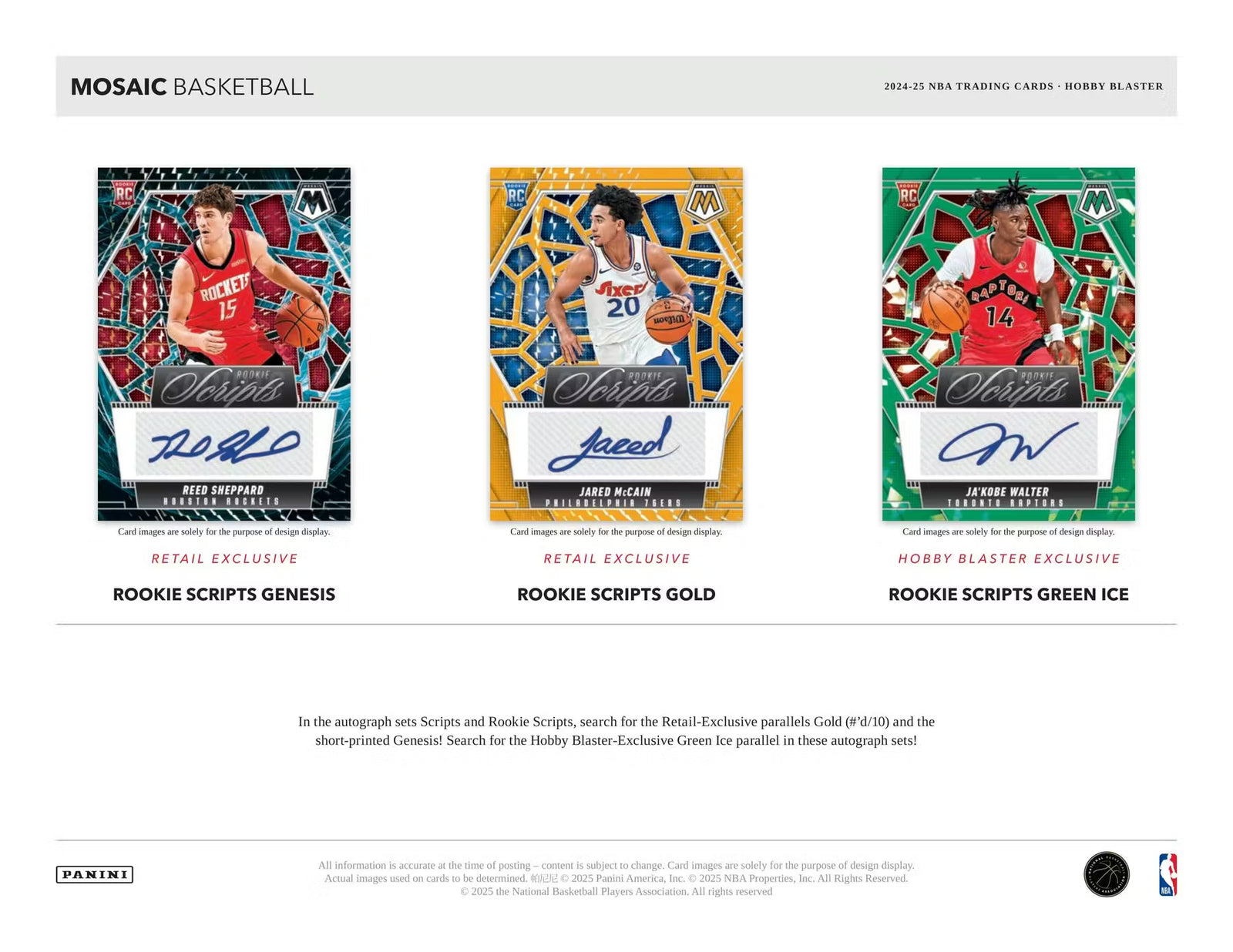 2024/25 Panini Mosaic Basketball Hobby Blaster