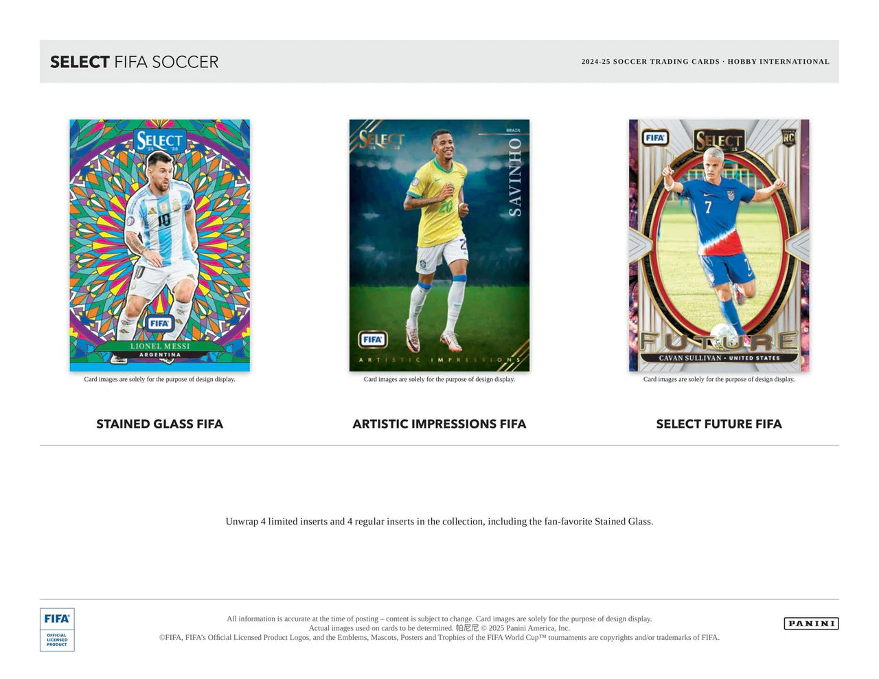 2024/25 Panini Select FIFA Soccer Hobby International