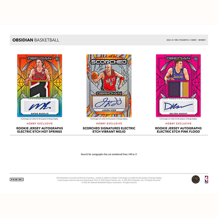 2024-25 Panini Obsidian Basketball Hobby Box