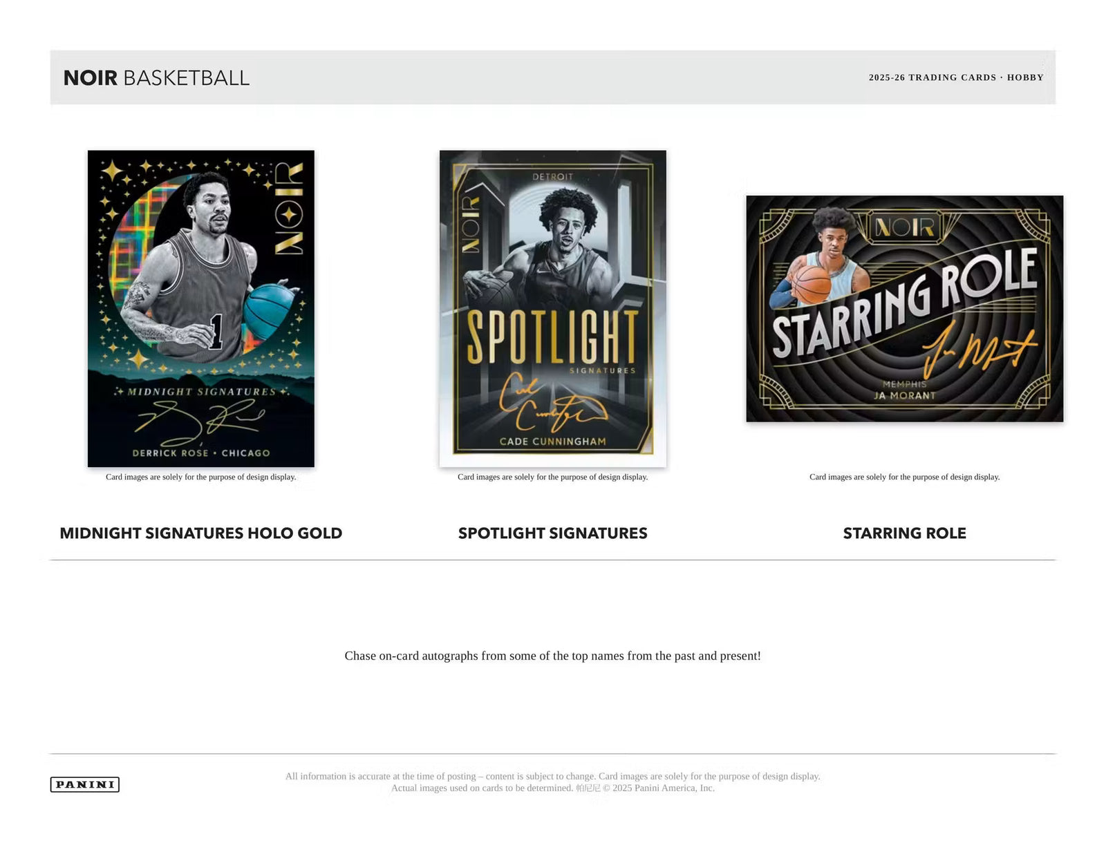 2025-26 Panini Noir Basketball Hobby Box