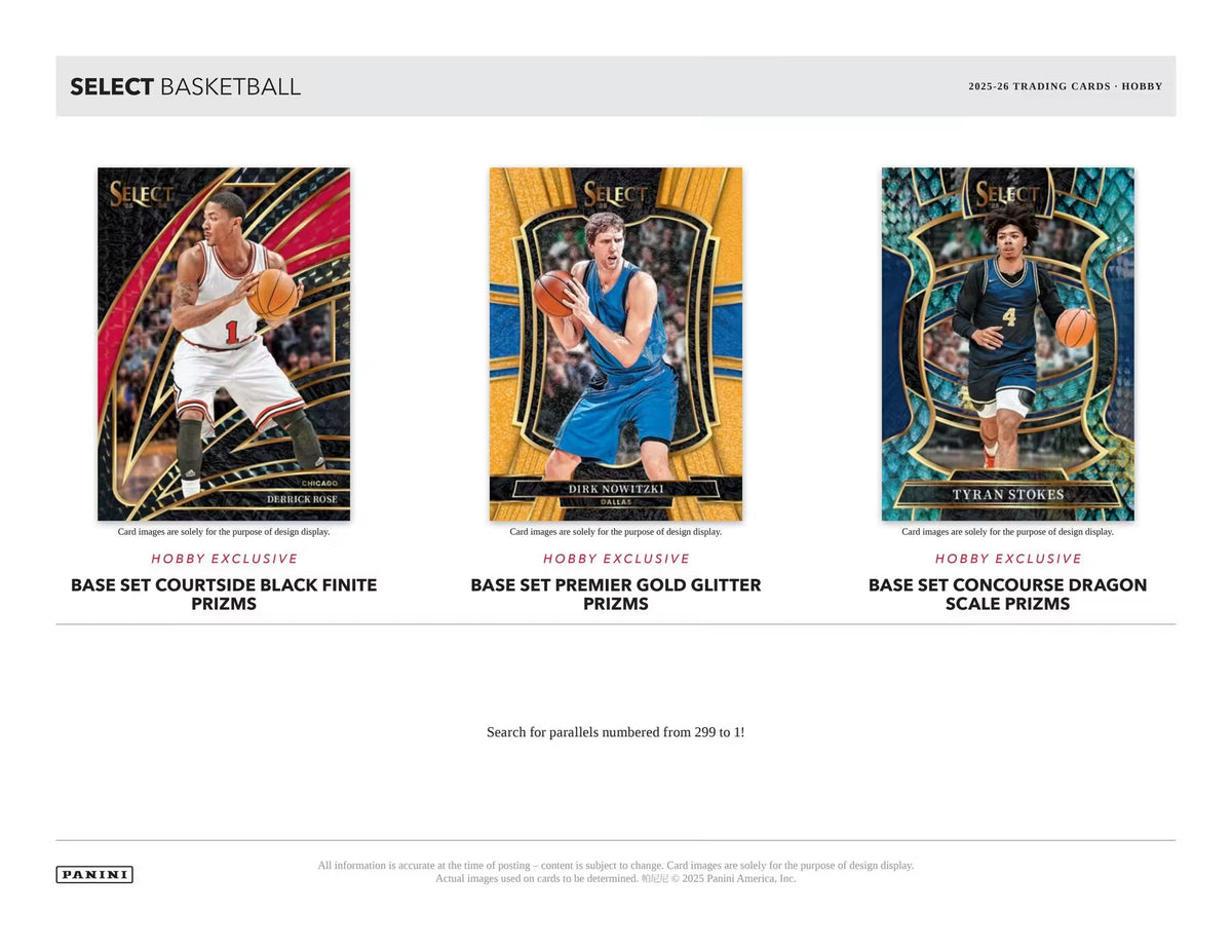2025-26 Panini Select Basketball – Hobby Box