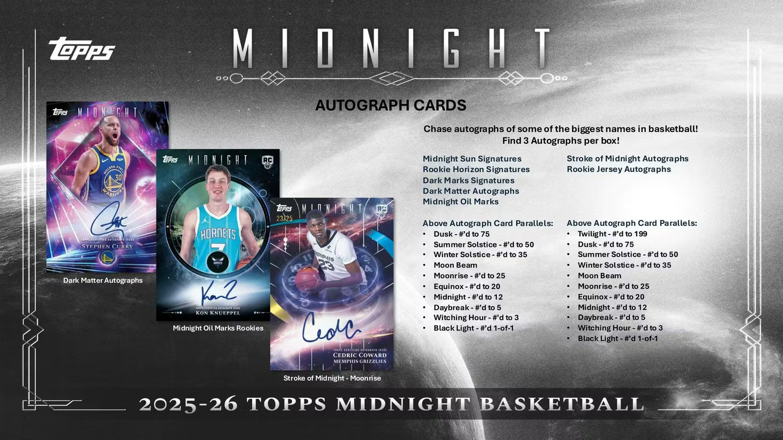 2025/26 Topps Midnight Basketball Hobby Box