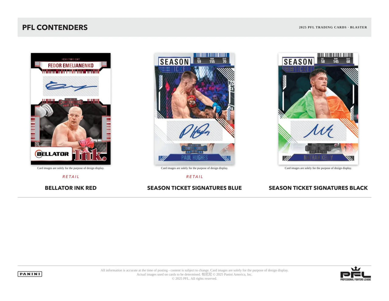 2025 Panini Contenders Professional Fighters League PFL Blaster Box