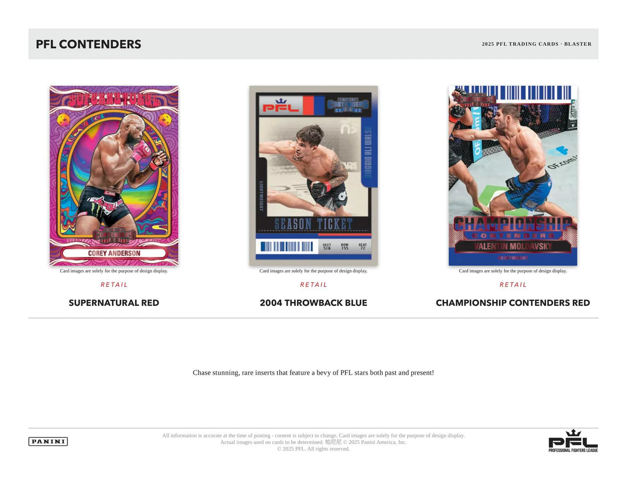 2025 Panini Contenders Professional Fighters League PFL Blaster Box