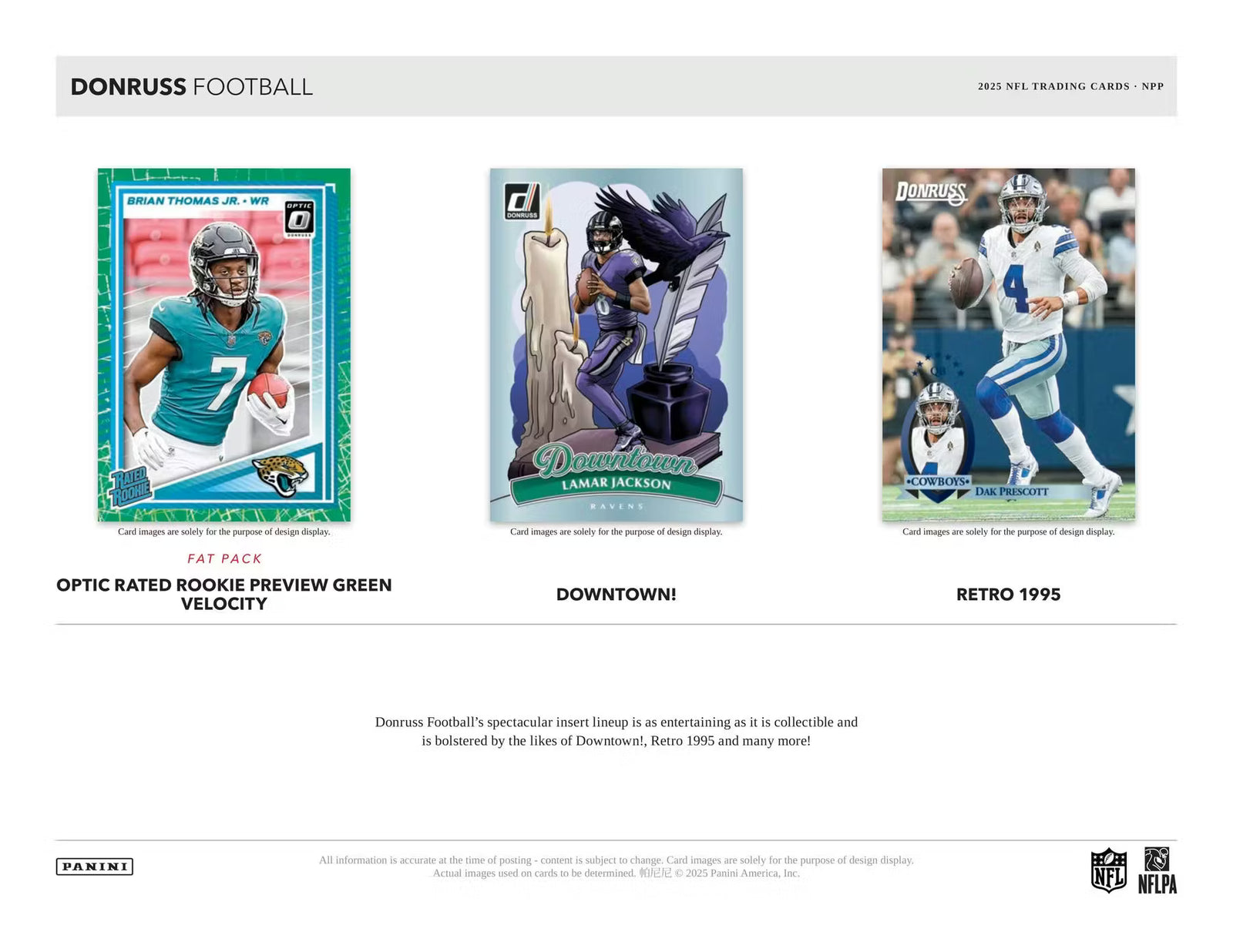 2025 Panini Donruss Football Blaster Box