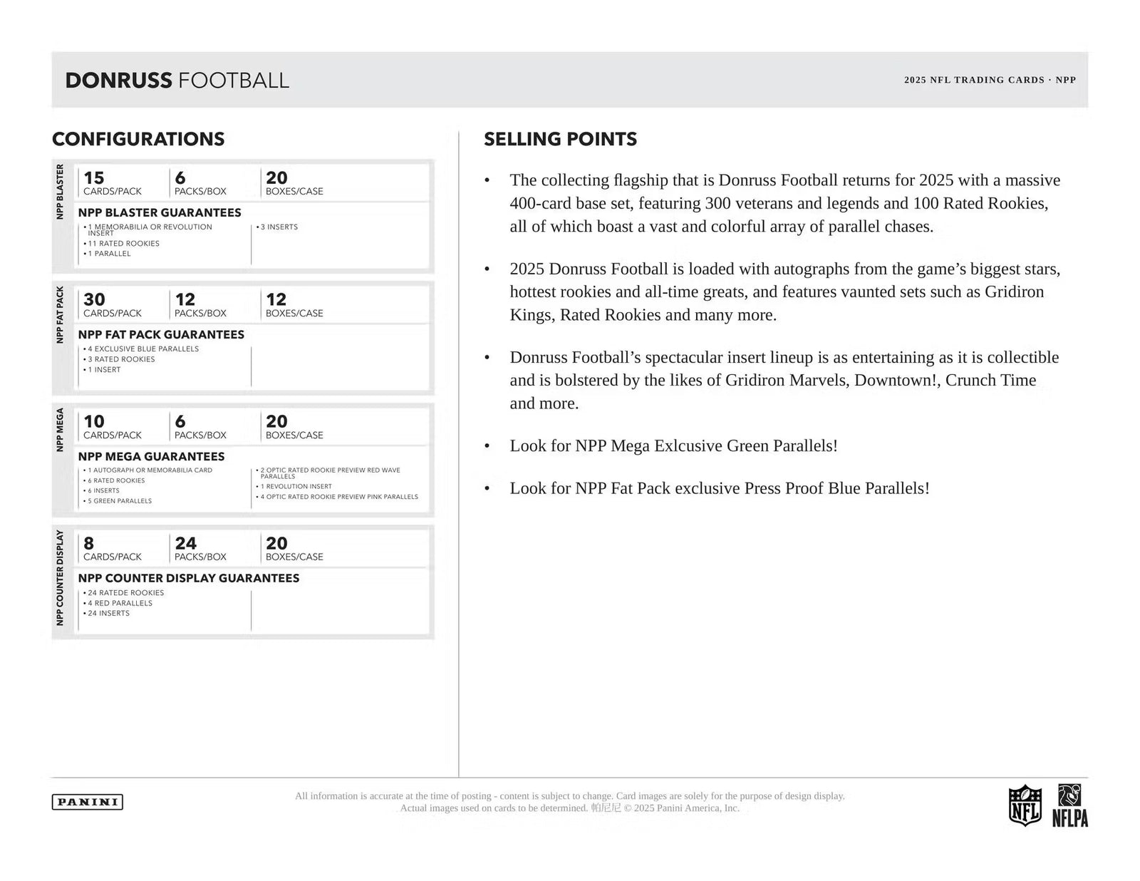 2025 Panini Donruss Football Blaster Box