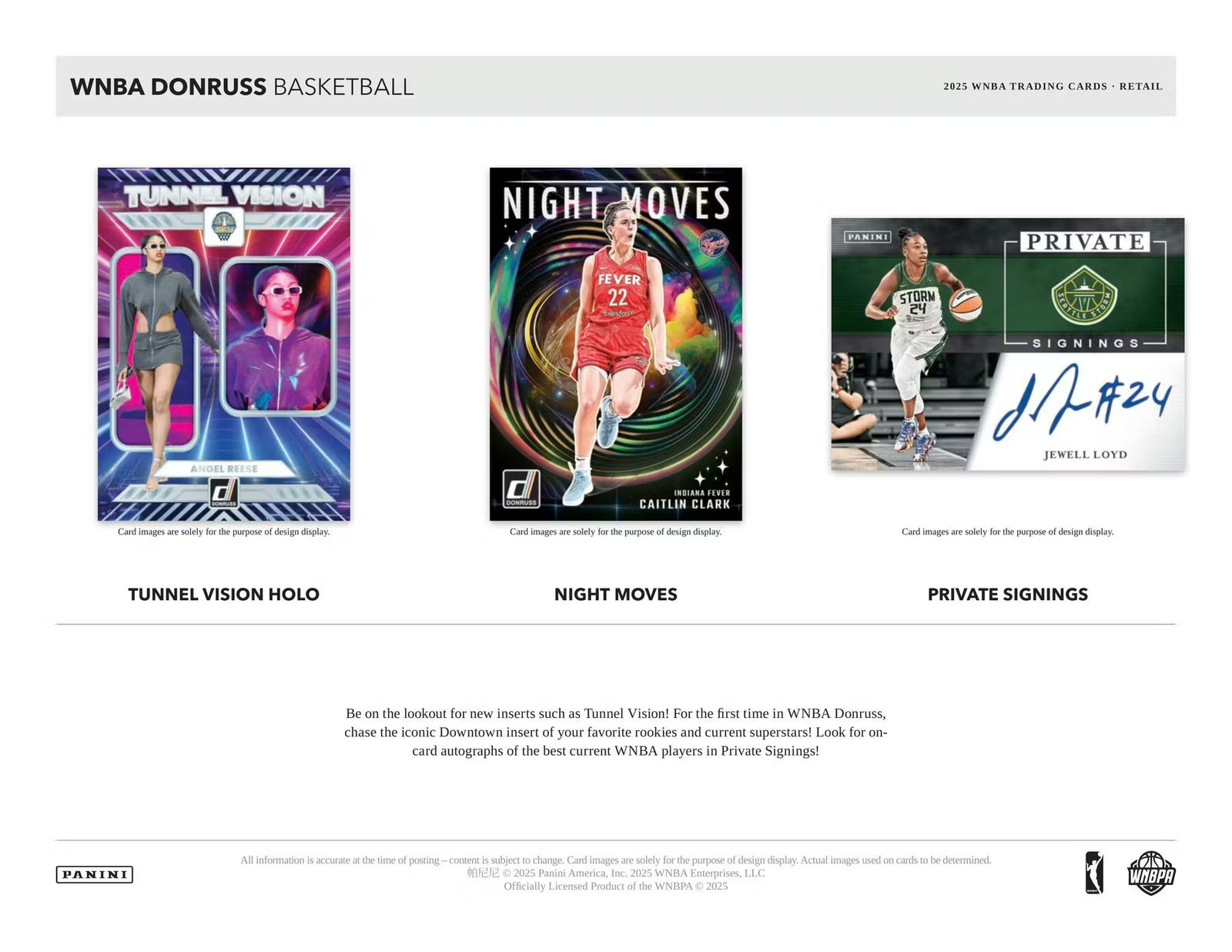 2025 Panini Donruss WNBA Basketball Blaster