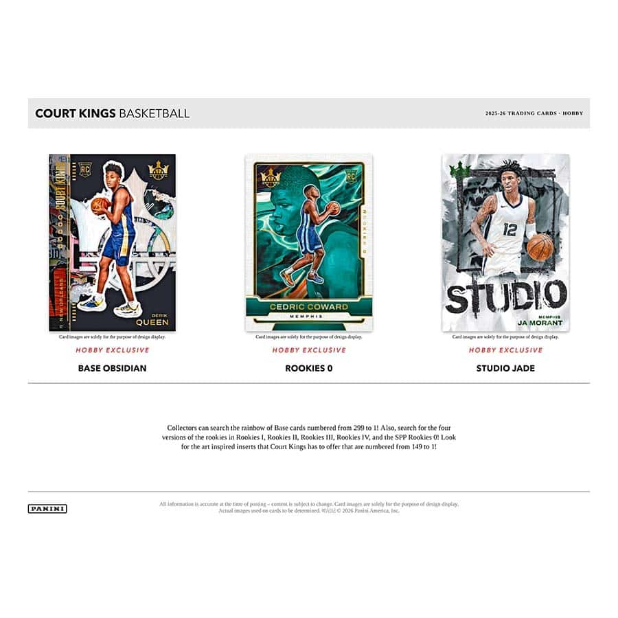 2025/26 Panini Court Kings Basketball Hobby Box