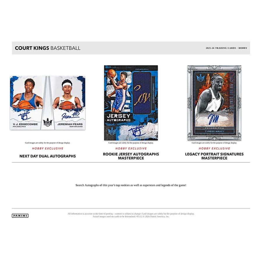 2025/26 Panini Court Kings Basketball Hobby Box