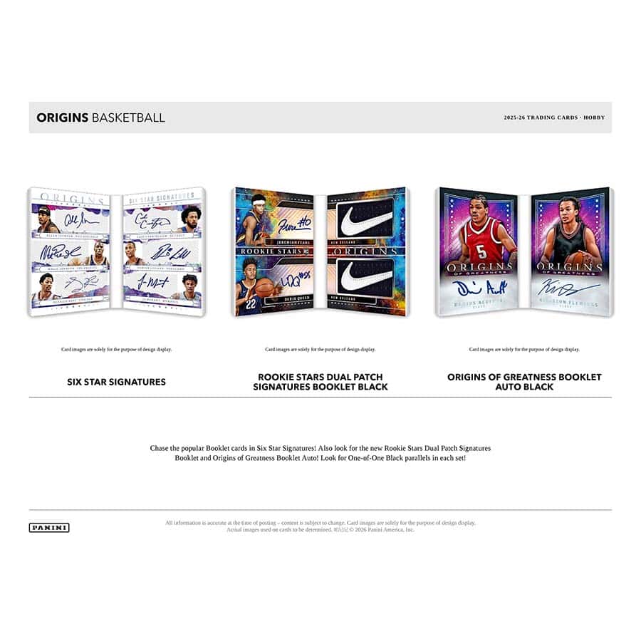 2025-26 Panini Origins Basketball – Hobby Box