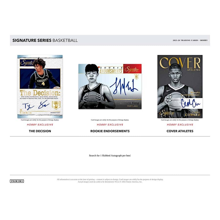 2025/26 Panini Signature Series Basketball Hobby Box