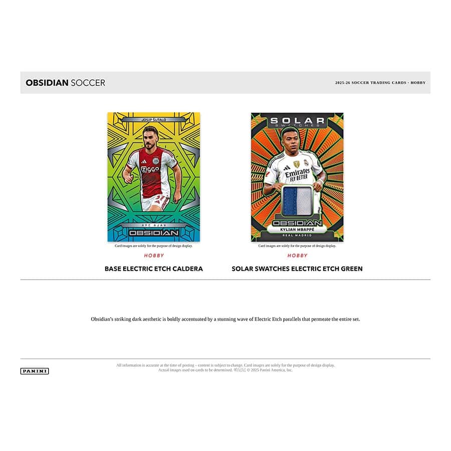 2025-26 Panini Obsidian Soccer Hobby Box