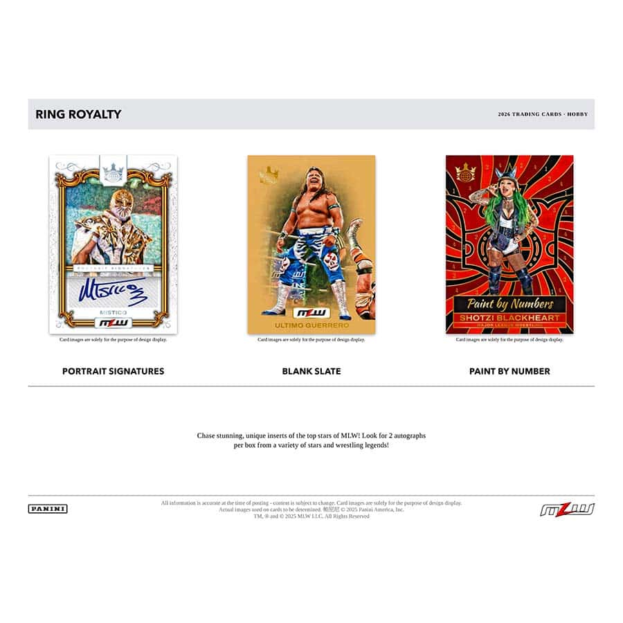 2026 Panini Ring Royalty Major League Wrestling Hobby