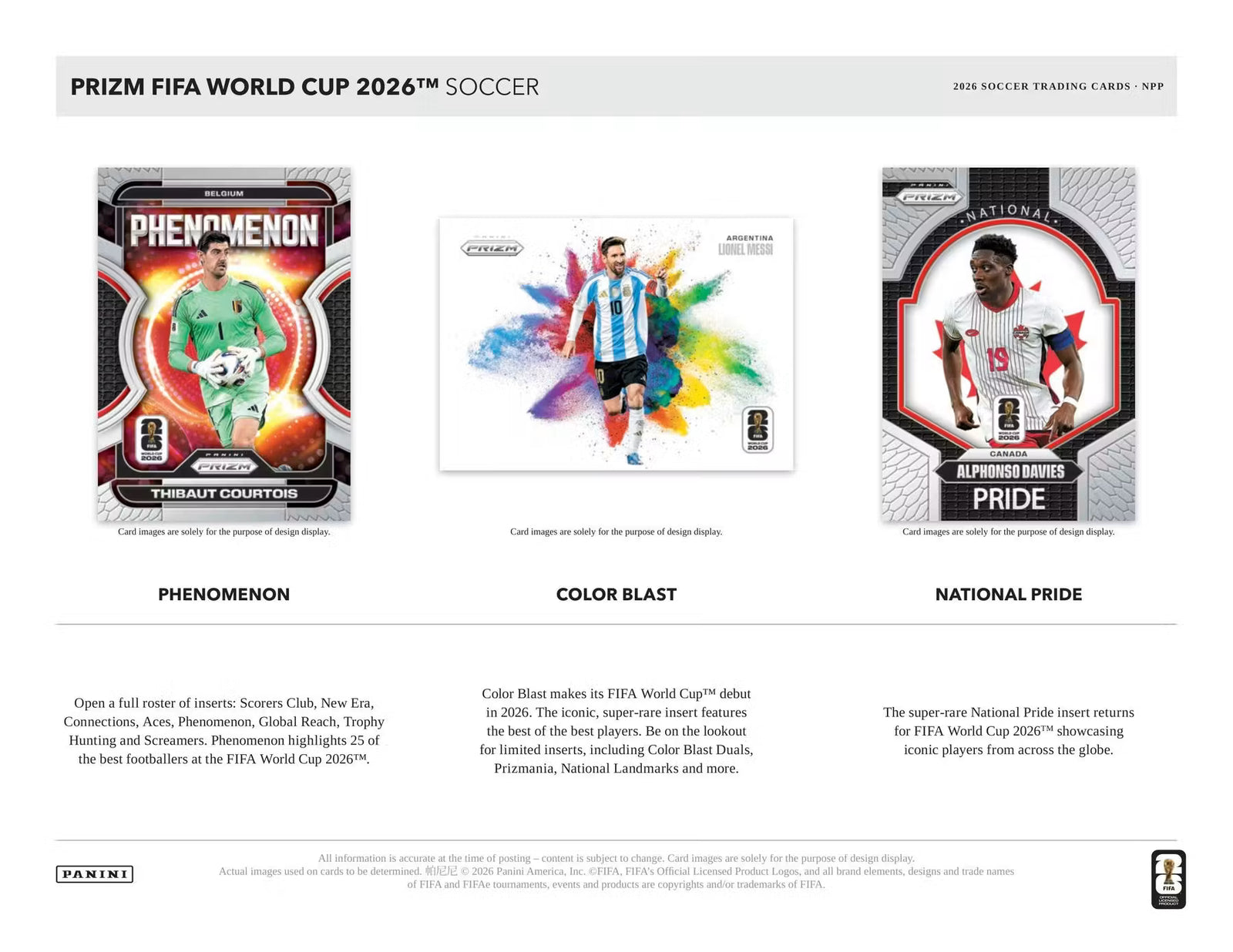 2026 Panini Prizm FIFA World Cup Soccer Blaster Box
