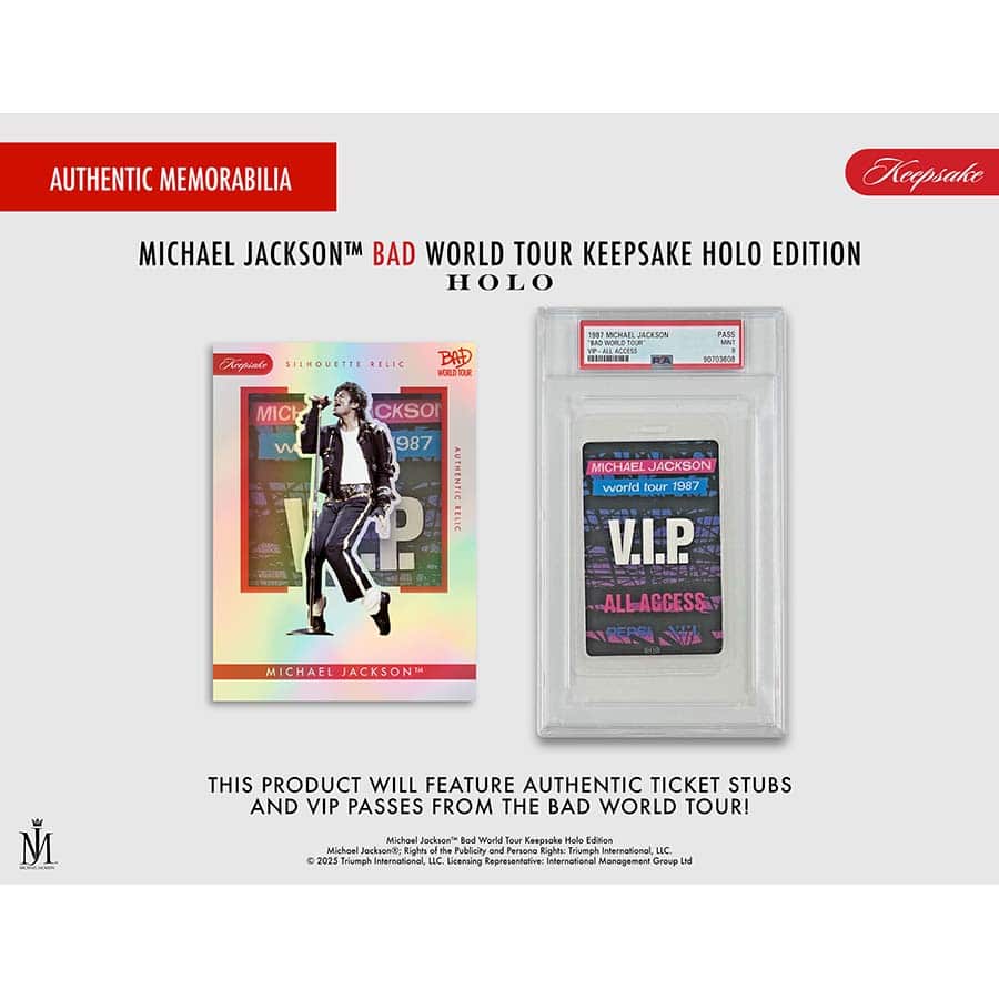 2026 Michael Jackson Bad World Tour Keepsake HOLO Breakers Edition Hobby Box