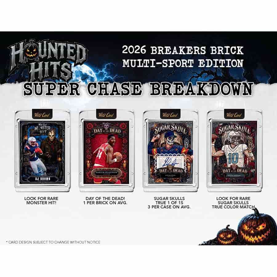 2026 Wild Card Haunted Hits Breakers Brick – Multi-Sport Hobby