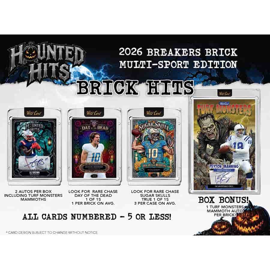 2026 Wild Card Haunted Hits Breakers Brick – Multi-Sport Hobby