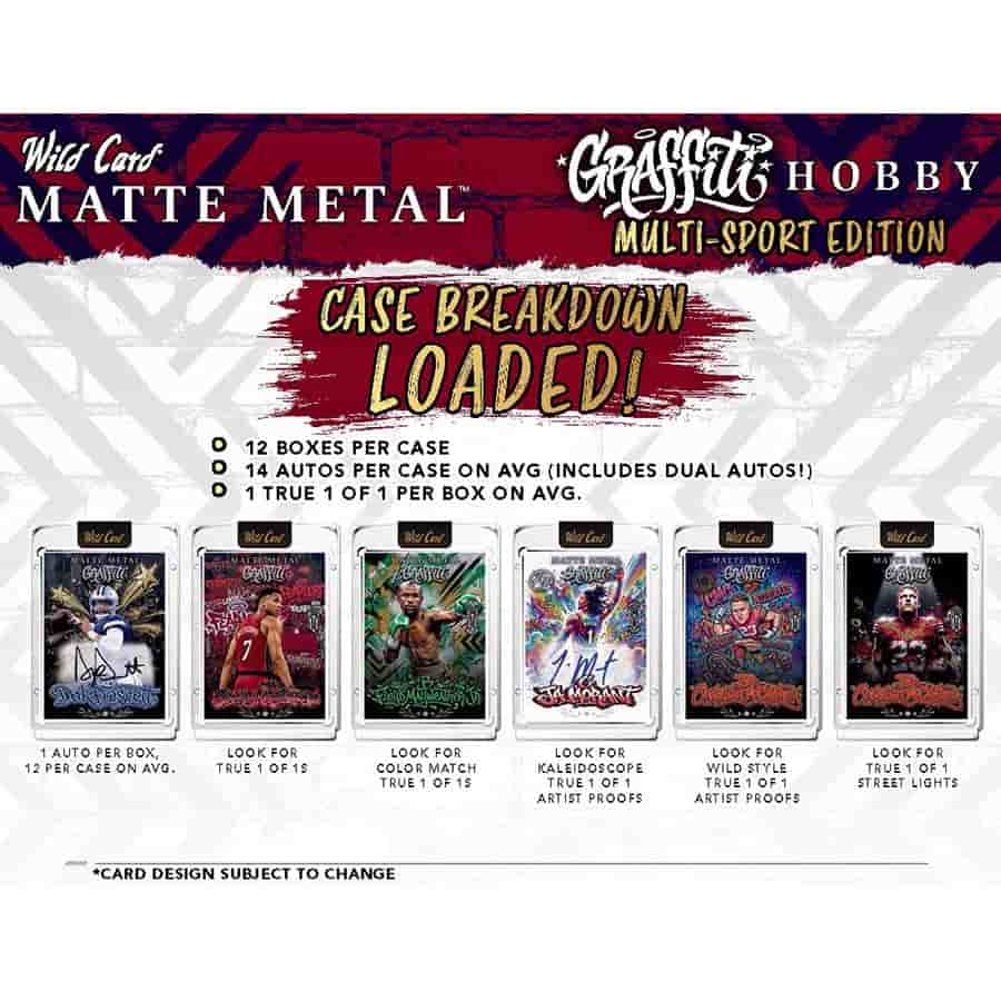 2026 Wild Card Matte Metal Graffiti Multi-Sport Edition – Box