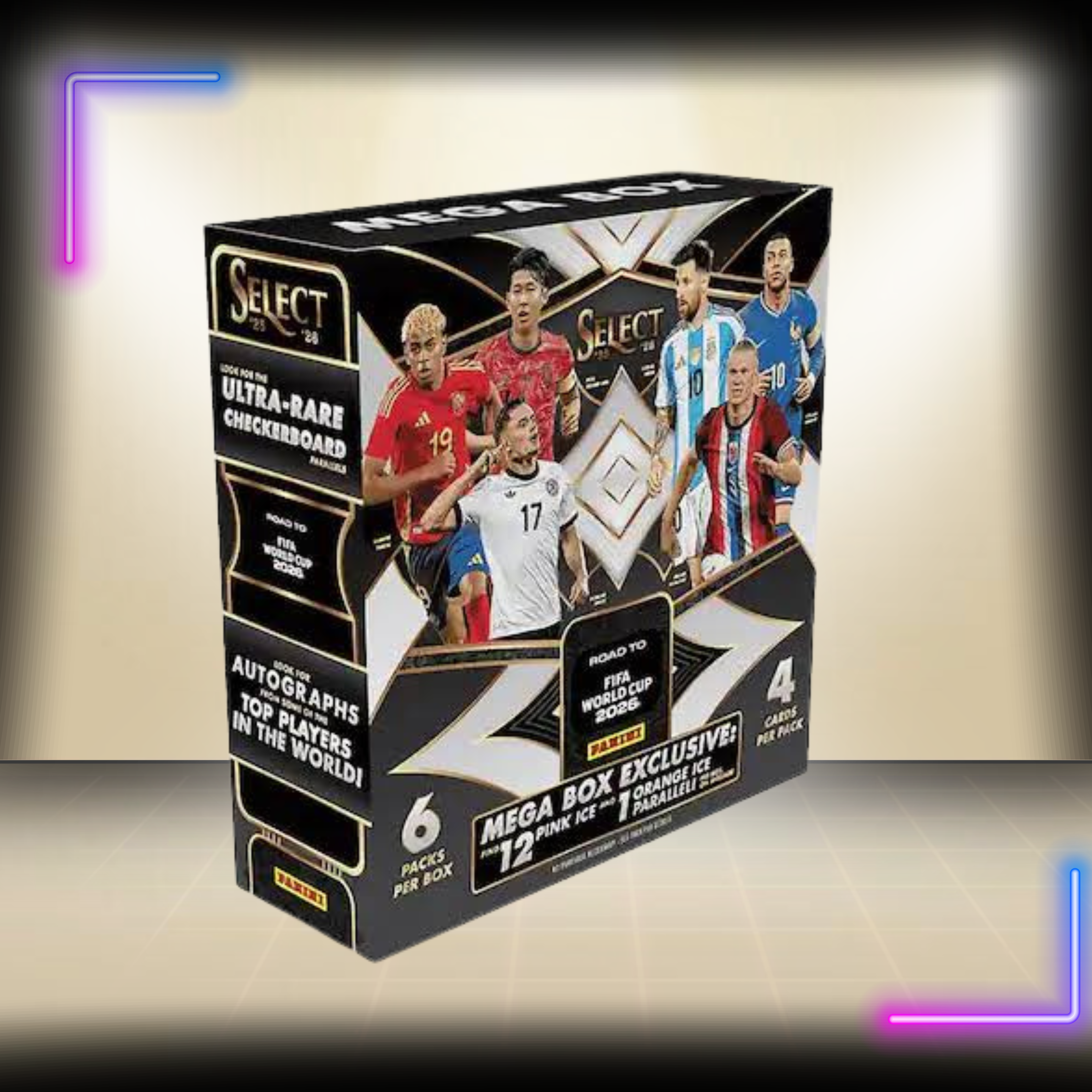 2025-26 Panini Select Road to FIFA World Cup 2026 – Mega Box