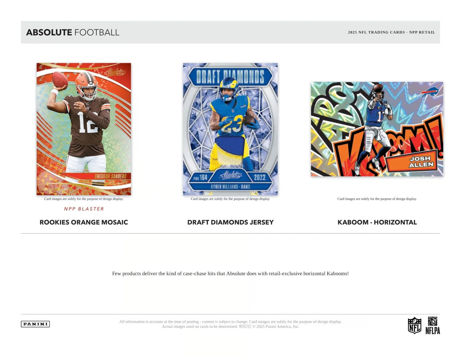 2025 Panini Absolute Football Blaster Box