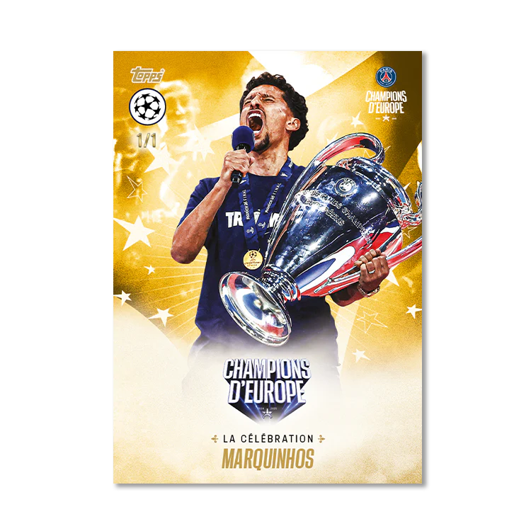 Topps Paris Saint-Germain: Champions d’Europe 2025