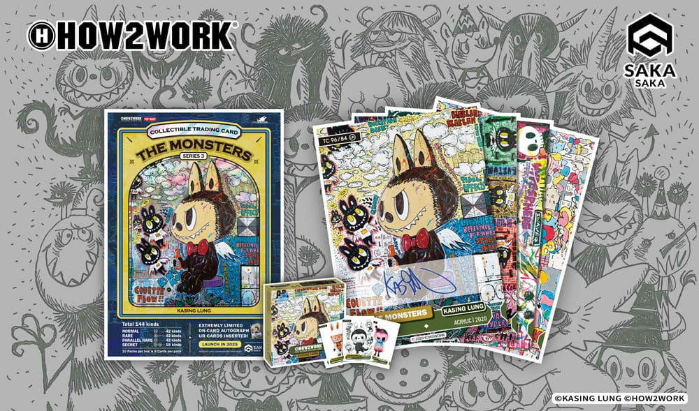 How2Work Labubu cartes à collectionner Chrome The Monsters Series 3