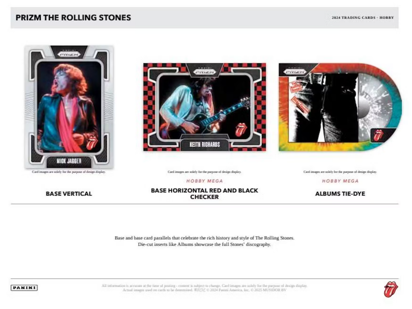 2025 Panini Prizm The Rolling Stones Hobby Mega Box