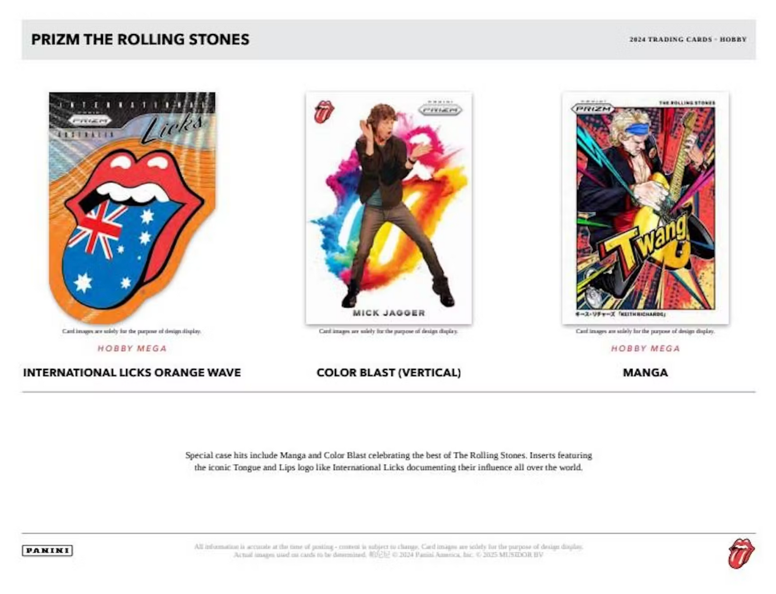 2025 Panini Prizm The Rolling Stones Hobby Mega Box