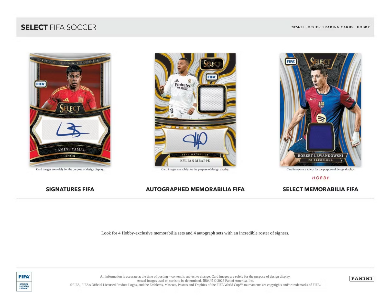 2024/25 Panini Select FIFA Soccer Hobby Box