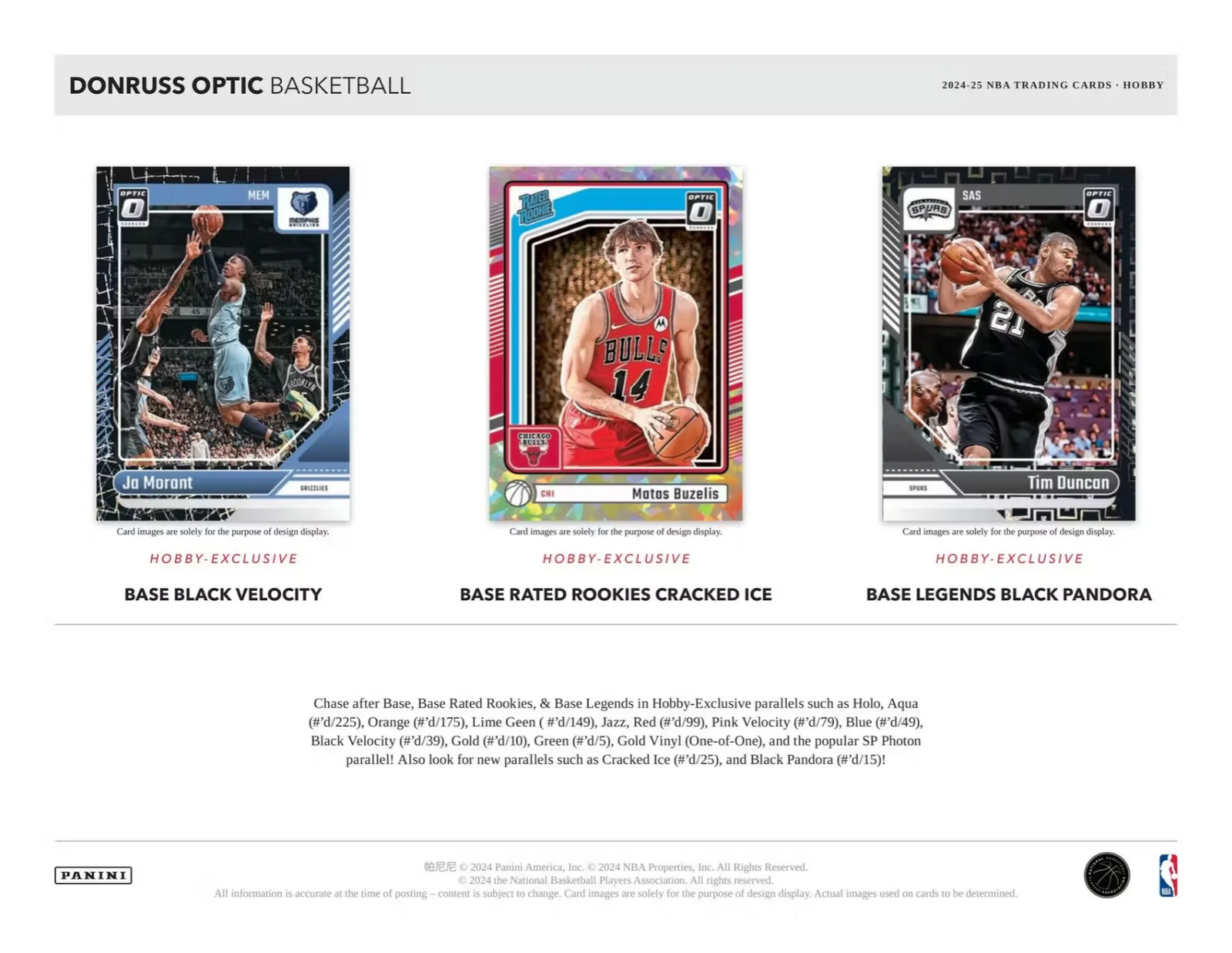 2024-25 Panini Donruss Optic Basketball Hobby Box