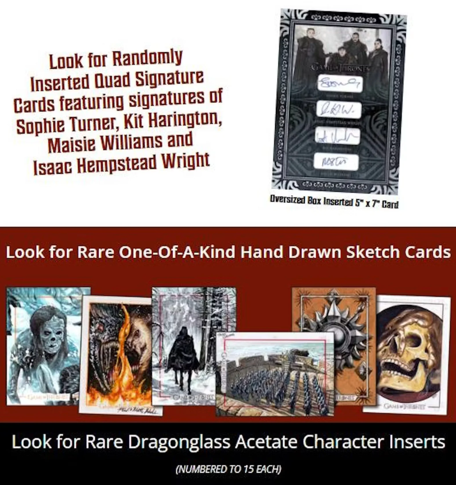 2025 Game Of Thrones the Great Houses Trading Cards