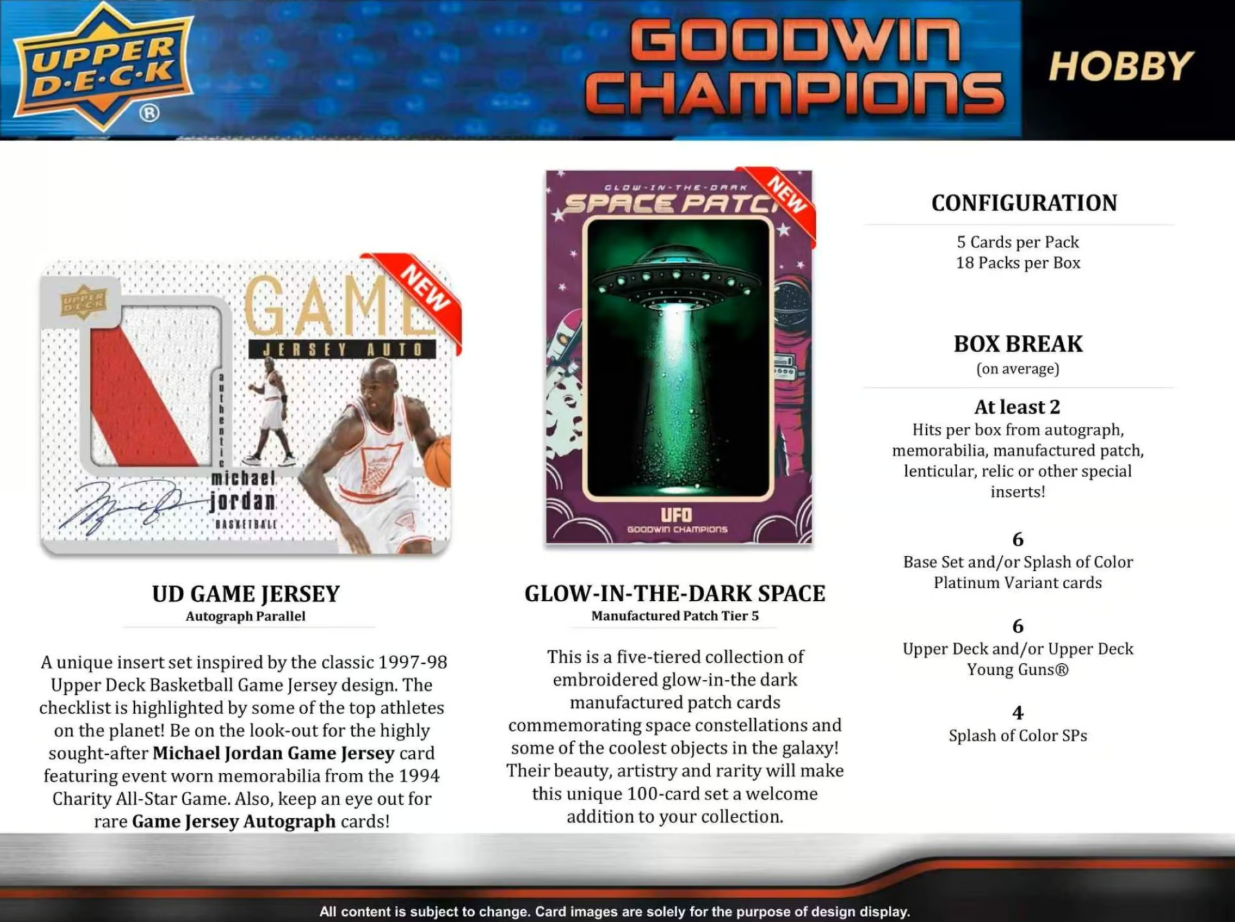 2023 Upper Deck Goodwin Champions Hobby Box