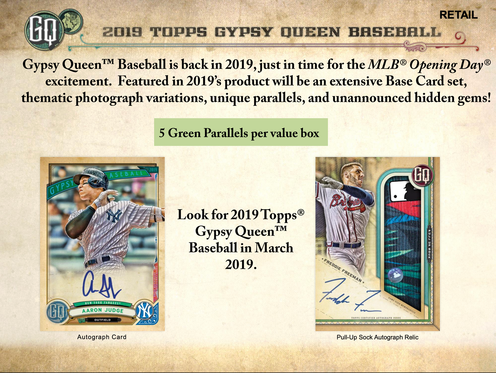 2019 Topps Gypsy Queen Baseball Value Pack