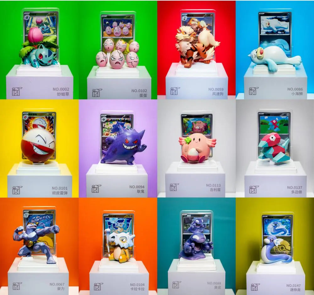 Chinese POKEMON 151 Dream Painting Figurine SET Blind box