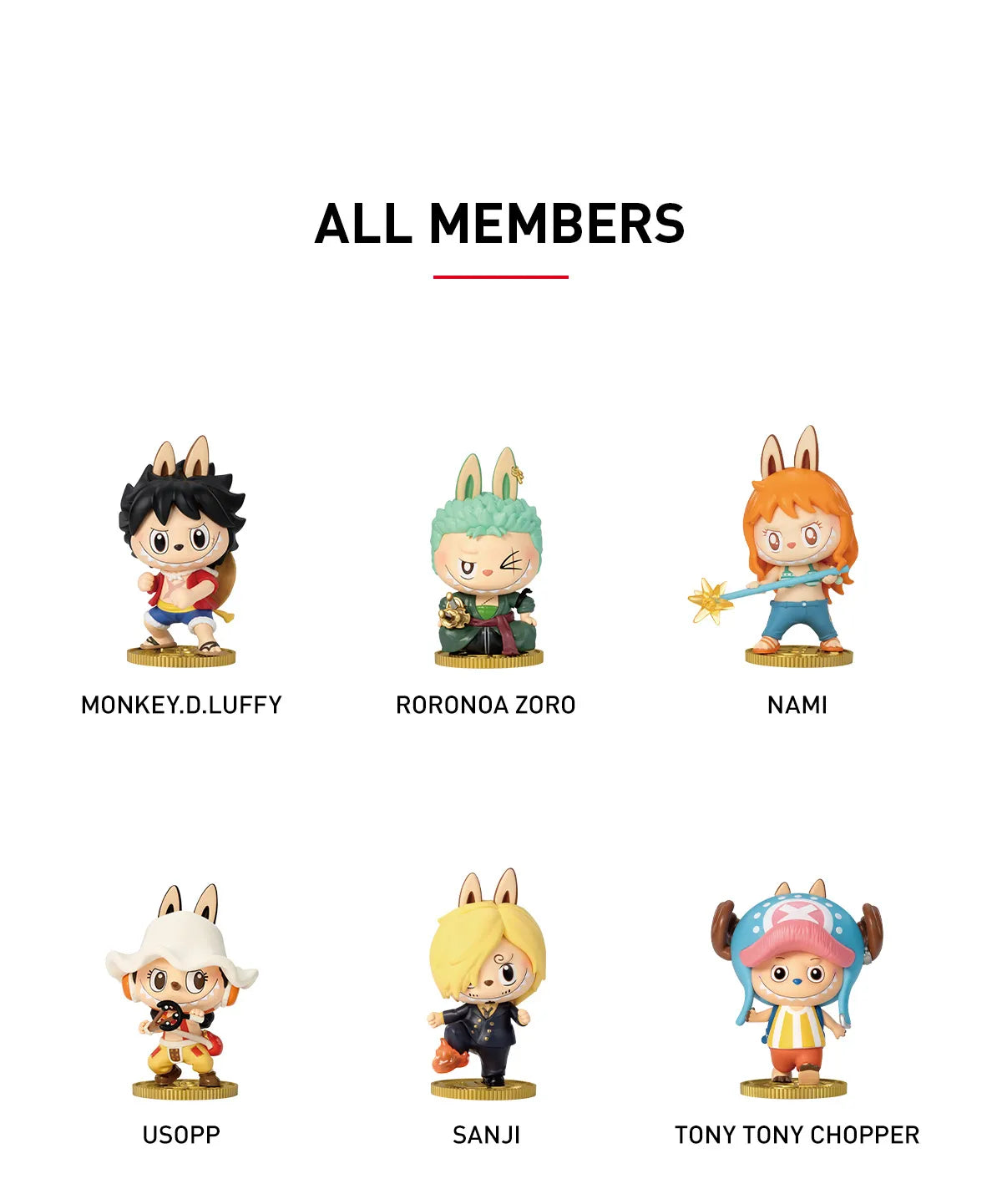 Pop Mart LABUBU THE MONSTERS × One Piece Series Figures