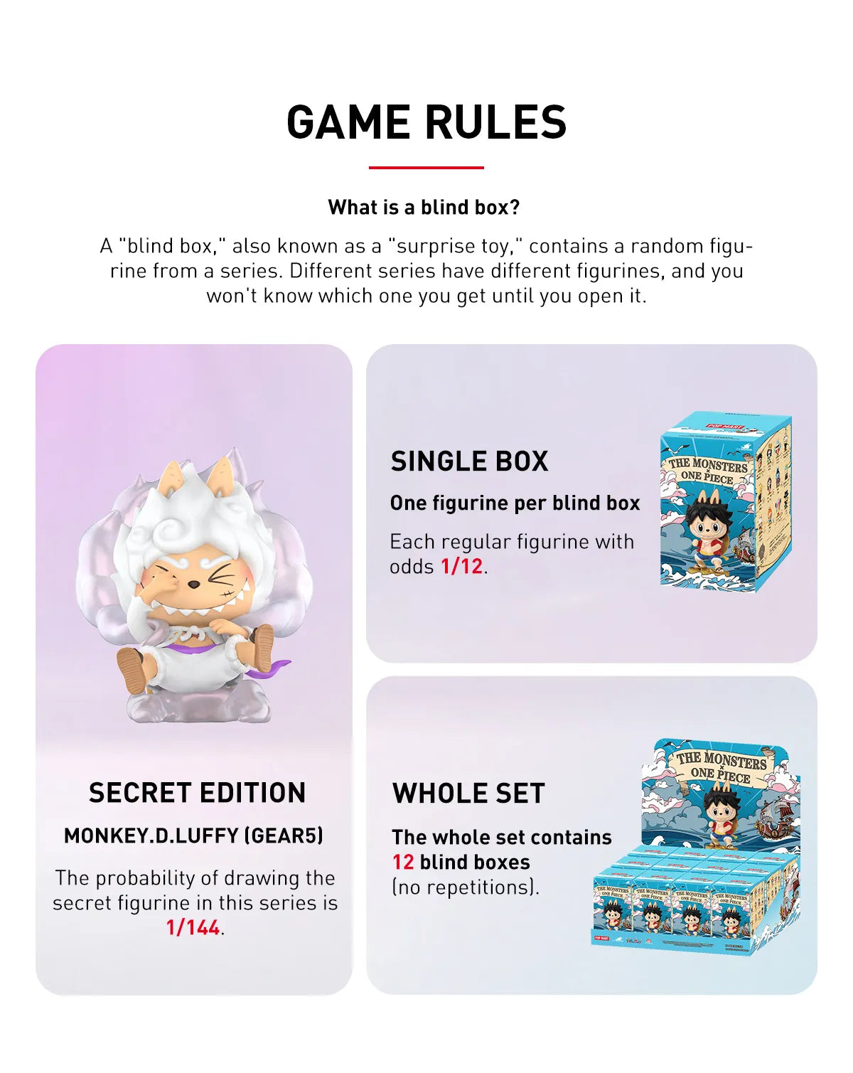 Pop Mart LABUBU THE MONSTERS × One Piece Series Figures