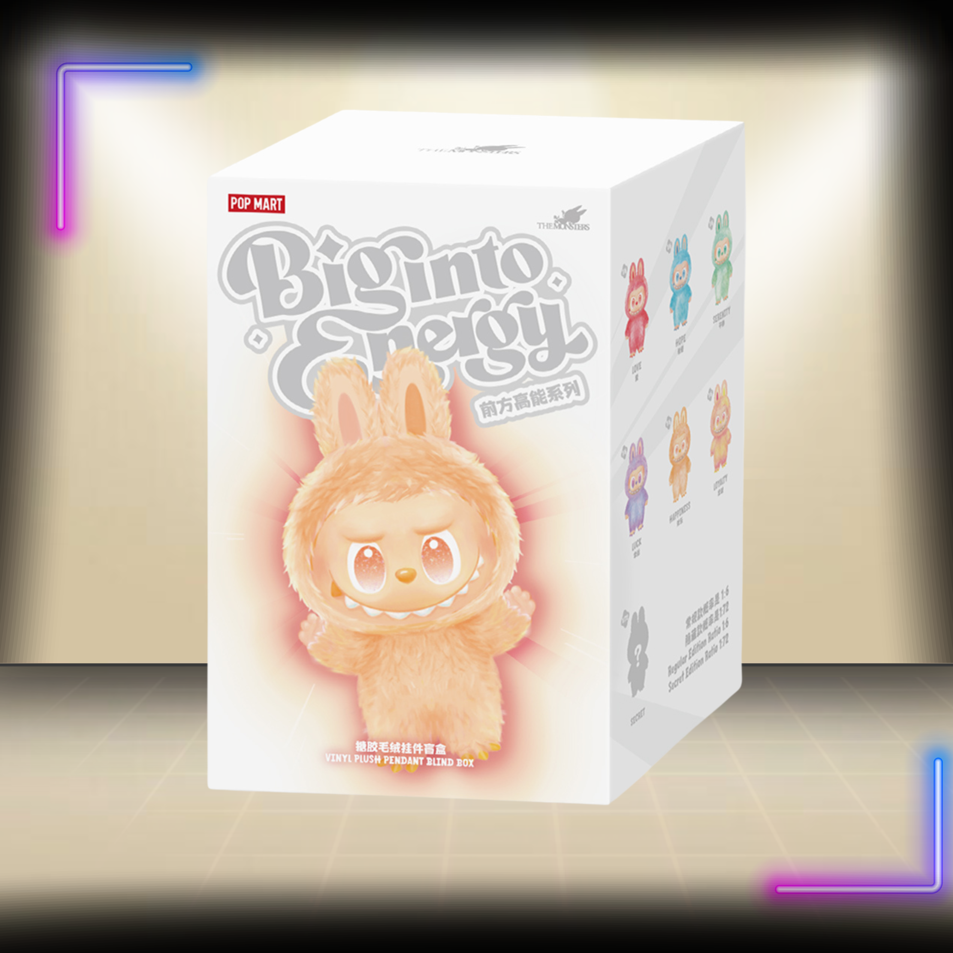 Pop Mart LABUBU THE MONSTERS Big into Energy Series-Vinyl Plush Pendant Blind Box