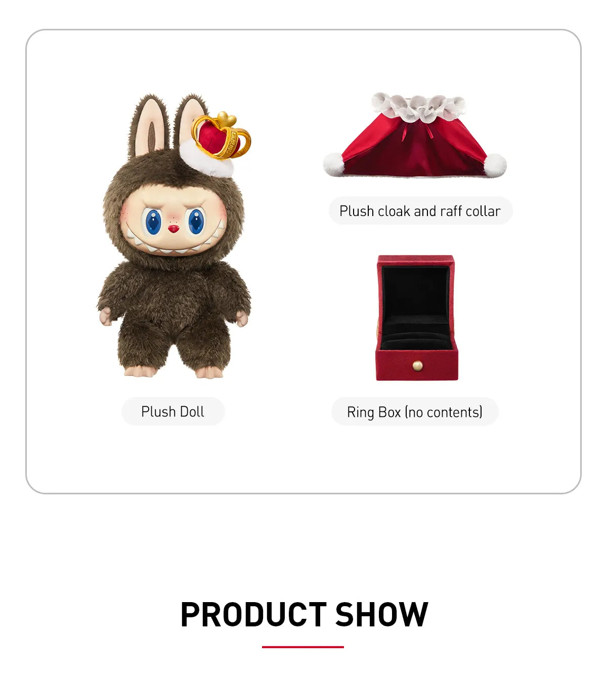 Pop Mart LABUBU THE MONSTERS Let's Checkmate Series King-Vinyl Plush Doll