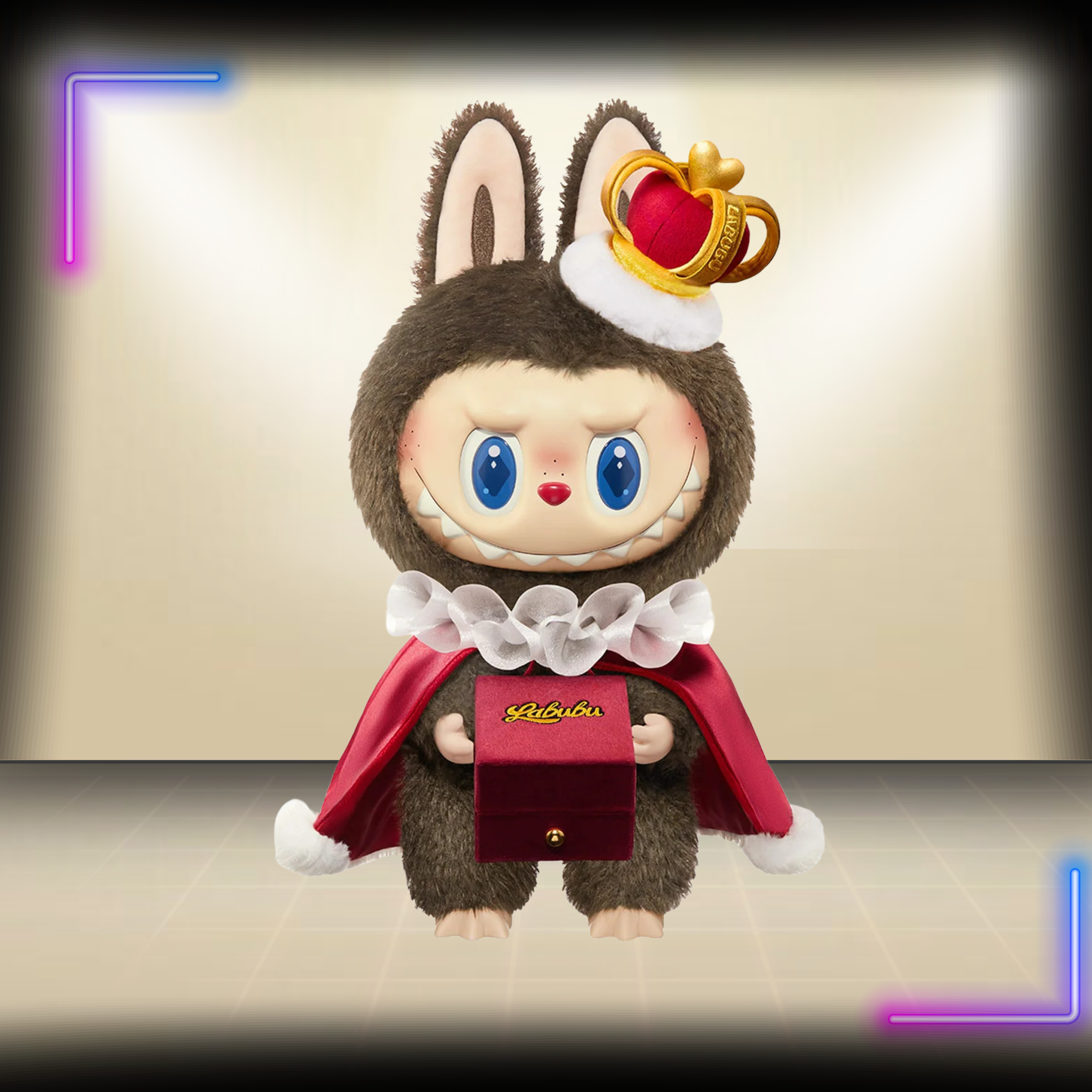 Pop Mart LABUBU THE MONSTERS Let's Checkmate Series King-Vinyl Plush Doll