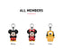 Pop Mart Mickey Family Cute Together Keychain Series Figures