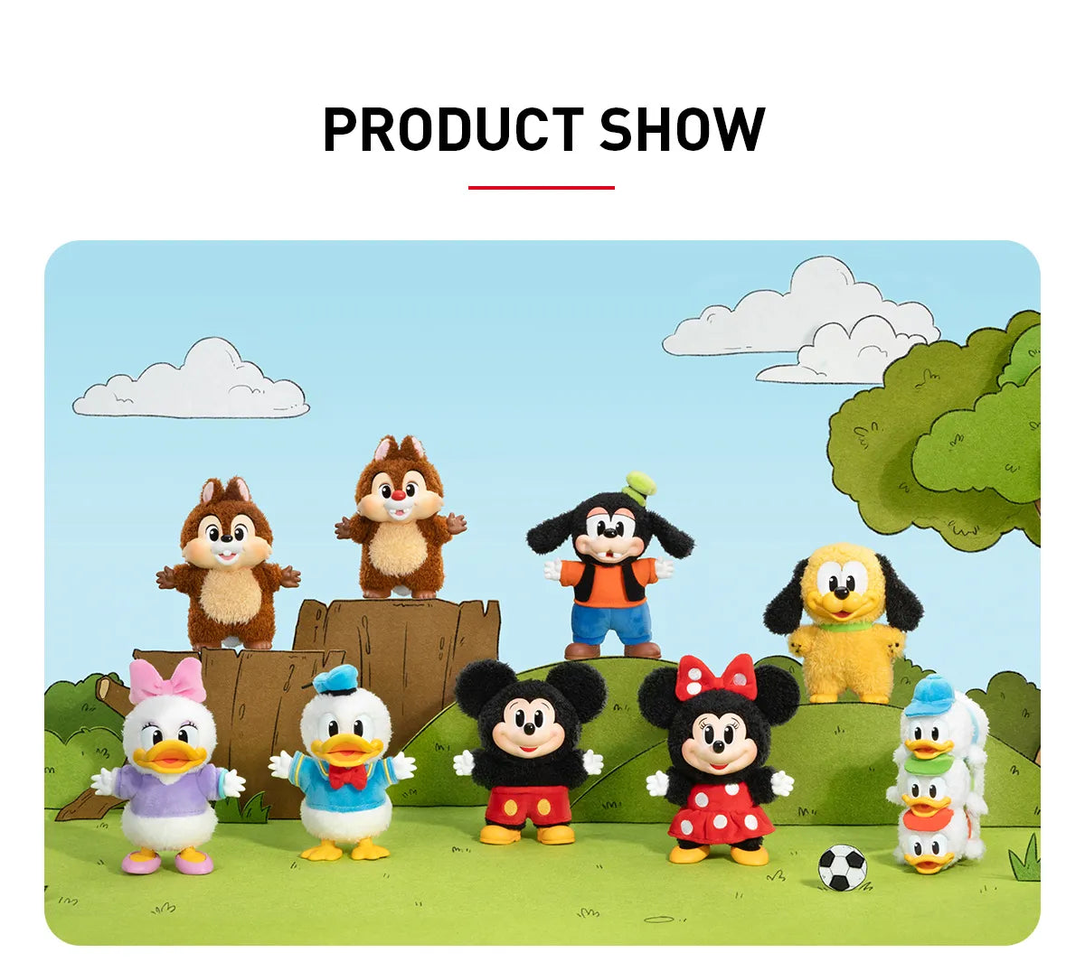 Pop Mart Mickey Family Cute Together Keychain Series Figures